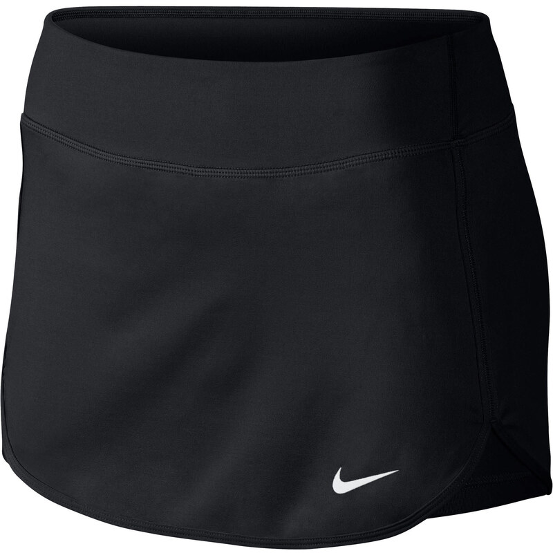 Nike Damen Tennis Straight Court Skirt black, schwarz / weiss, verfügbar in Größe L