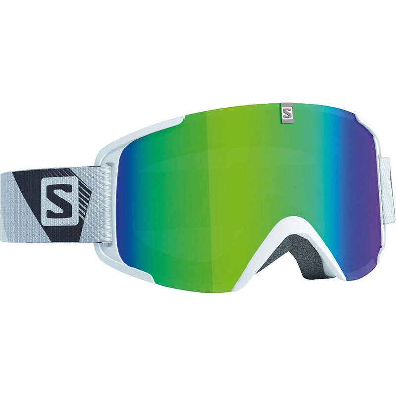 Salomon: Ski-/ Snowboardbrille XView Black - Grey Lens (Cat S2), weiss