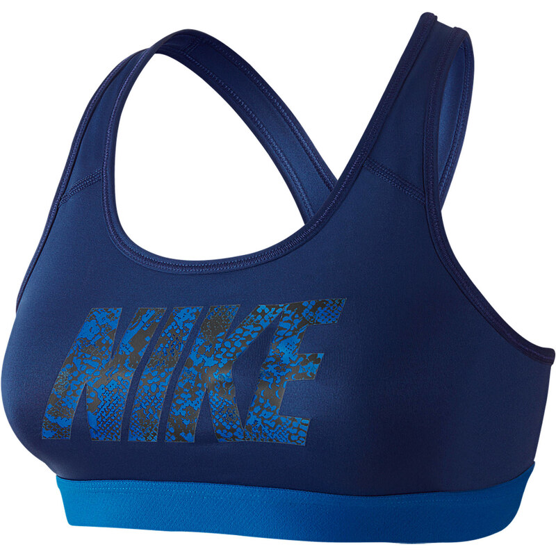 Nike Damen Sport BH Pro Classic Logo Bra, blau, verfügbar in Größe L