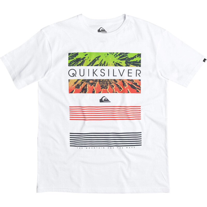 Quiksilver: Herren T-Shirt Line up, weiss, verfügbar in Größe L