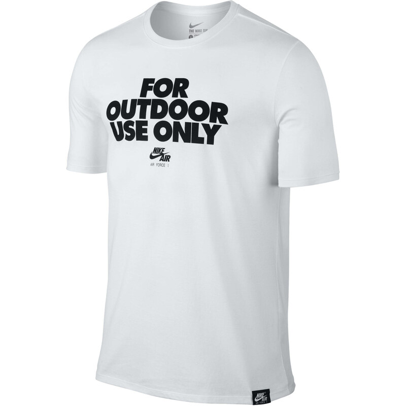 Nike Herren T-Shirt For Outdoor use only, weiss, verfügbar in Größe M