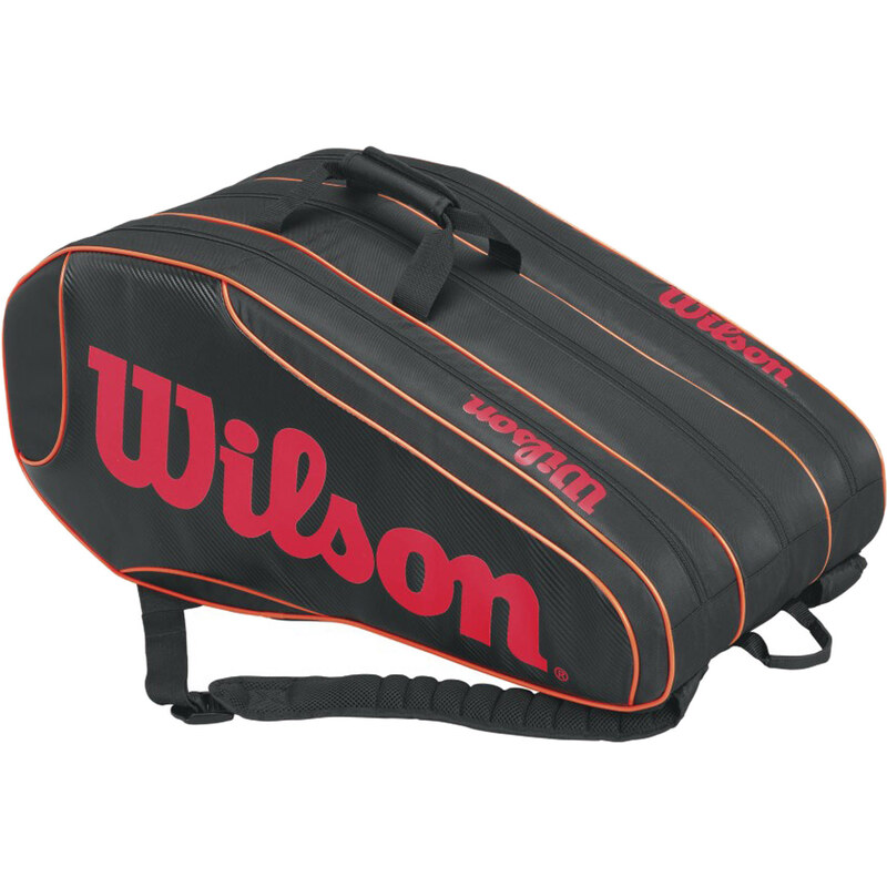 Wilson: Tennistasche Burn Team 12 Pack, schwarz/orange, verfügbar in Größe ONESIZE