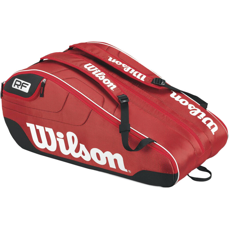 Wilson: Tennistasche Federer Team III 12 Pack Red, rot/scharz, verfügbar in Größe ONESIZE