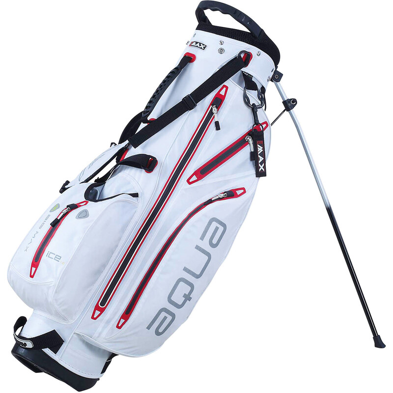 Big Max: Golfbag Carrybag Aqua 7, weiss / rot