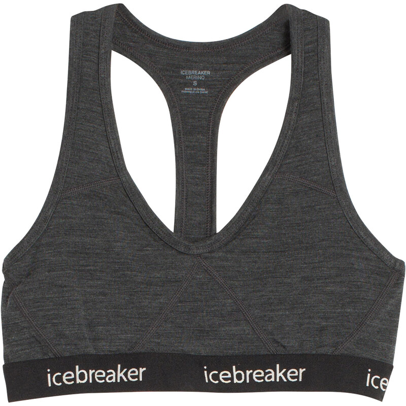 Icebreaker: Damen Sport-BH / Bustier Women´s Sprite Racerback Bra, schwarz, verfügbar in Größe L,M,S