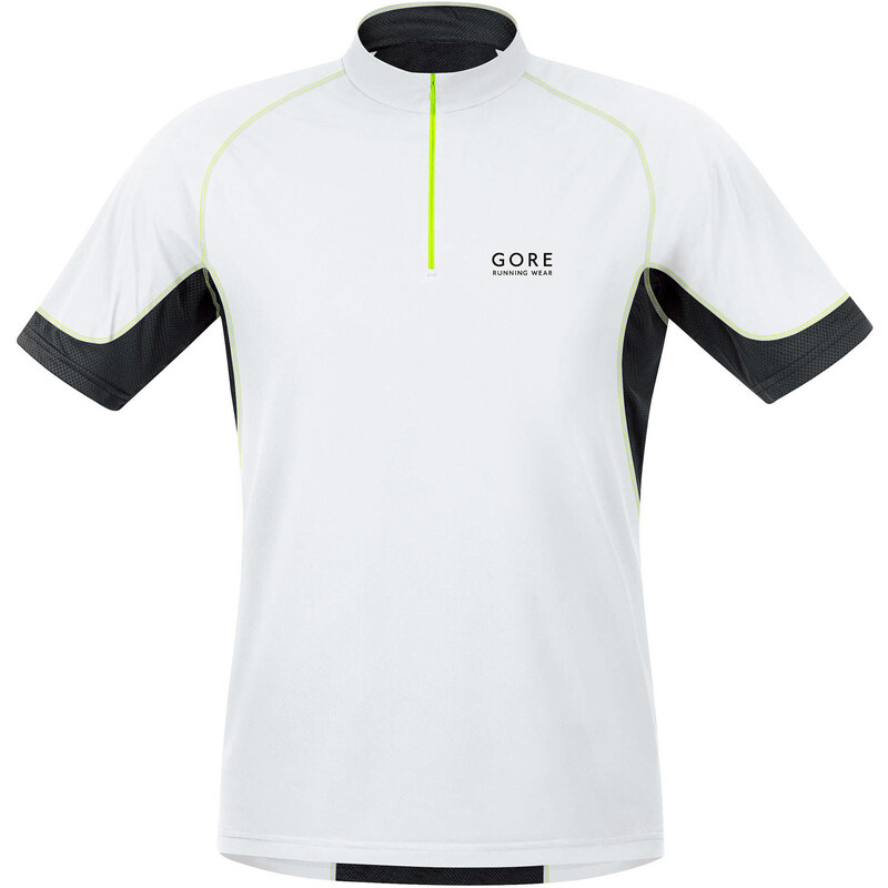 Gore Running Wear: Herren Laufshirt X-Running 2.0 Zip Shirt, weiss, verfügbar in Größe M,L