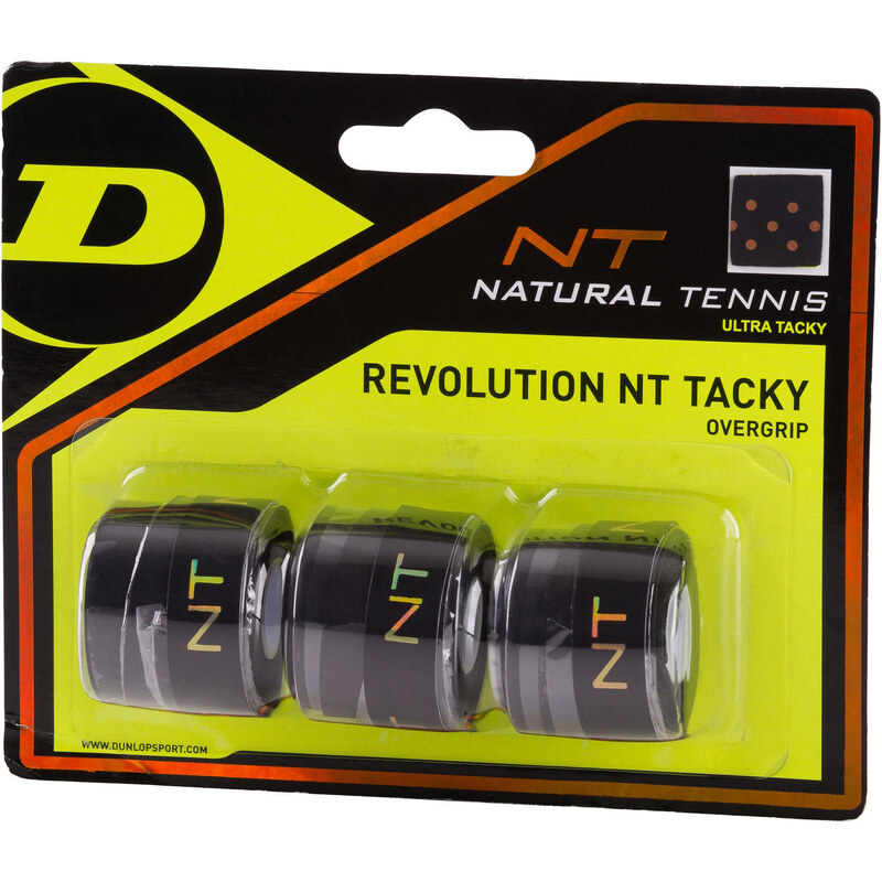 Dunlop: Griffbänder Revolution NT Tacky Overgrip, schwarz