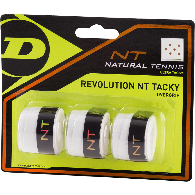 Dunlop: Griffbänder Revolution NT Tacky Overgrip, weiss