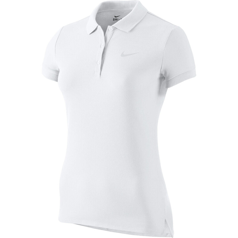 Nike Damen Tennis Polo-Shirt Court Baseline, weiss, verfügbar in Größe S,L