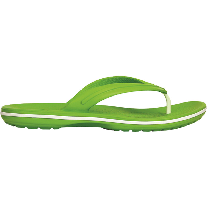 Crocs: Sandalen / Zehensandalen Crocband Flip, grün, verfügbar in Größe 47-48