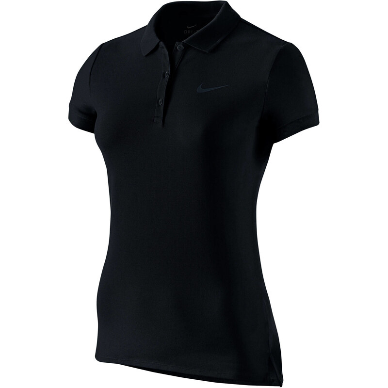 Nike Damen Tennis Polo-Shirt Court Baseline, schwarz, verfügbar in Größe XS,S