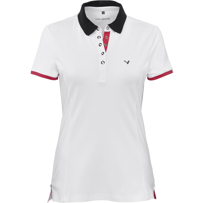 Valiente: Damen Golfshirt / Polo-Shirt, weiss, verfügbar in Größe 44