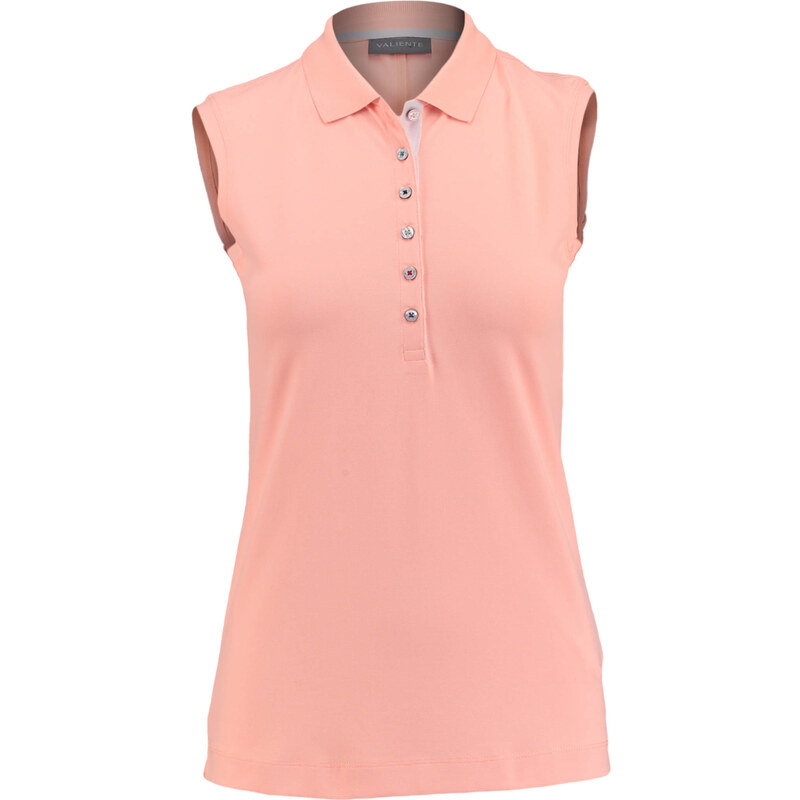 Valiente: Damen Polo-Shirt Ärmellos, apricot, verfügbar in Größe 46