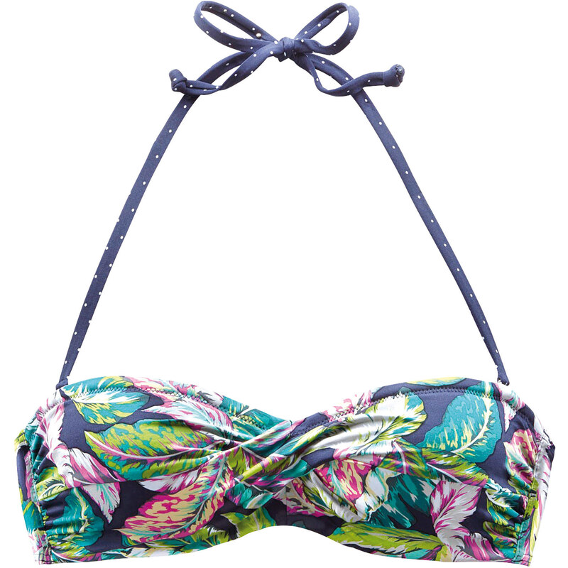 Sunseeker: Damen Bikini Oberteil / Bandeau-Top C-Cup, Blumen, verfügbar in Größe 42C