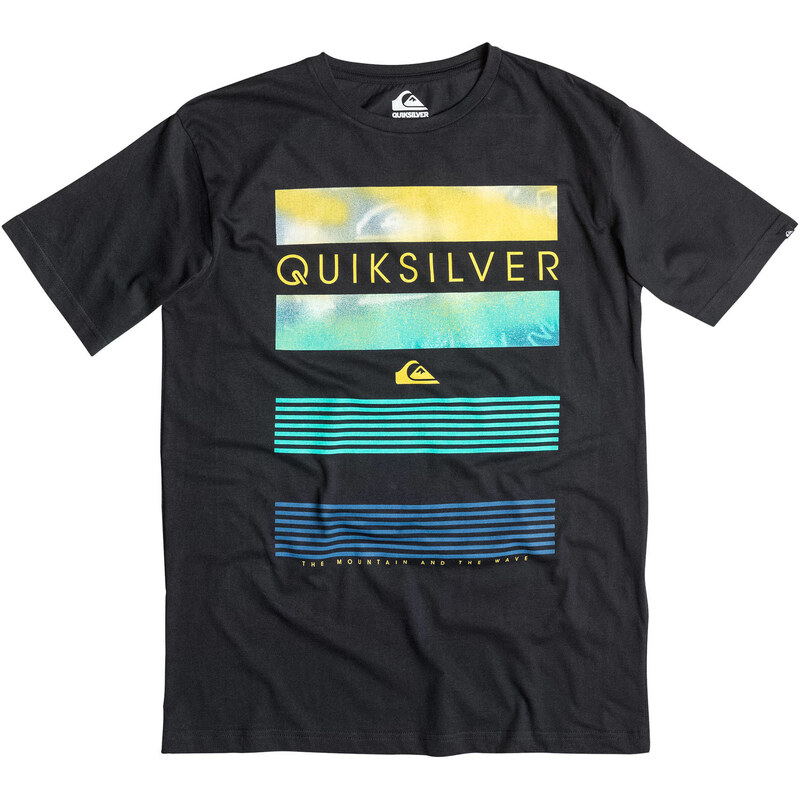 Quiksilver: Herren T-Shirt Classic Line Up, schwarz, verfügbar in Größe M