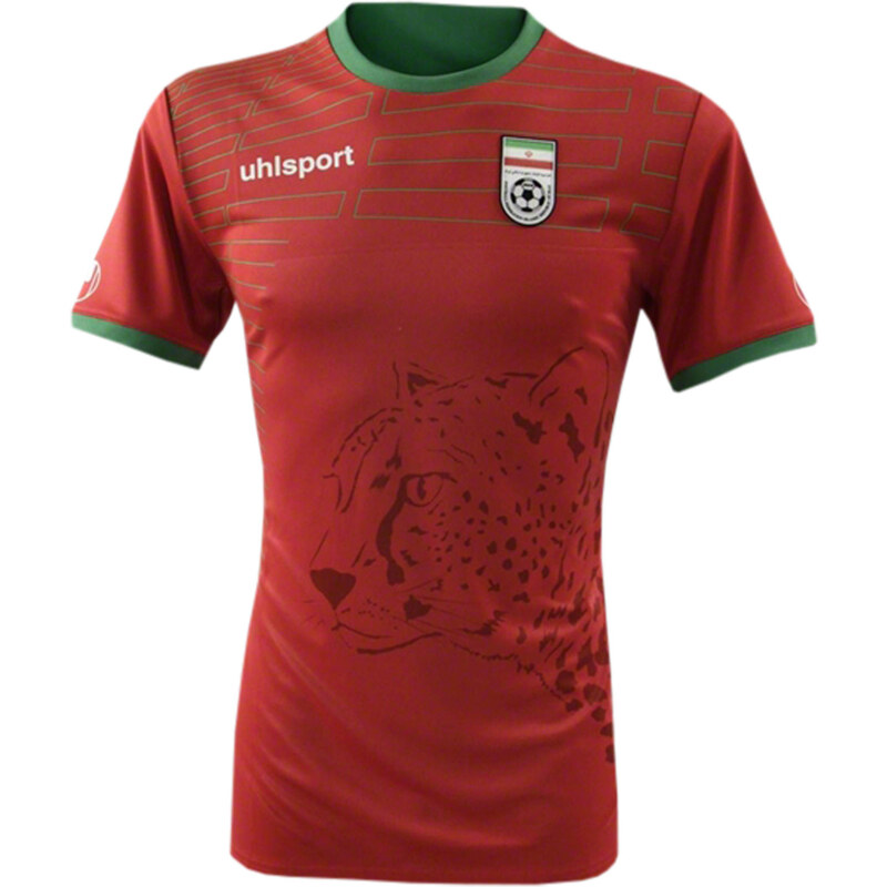 Uhlsport: Herren Fußball Away Trikot Iran WM 2014, rot, verfügbar in Größe 128,140,152