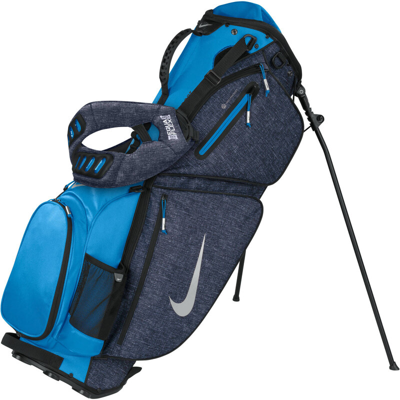 NIKE GOLF: Golfbag Air Hybrid Carry III, blau / rot
