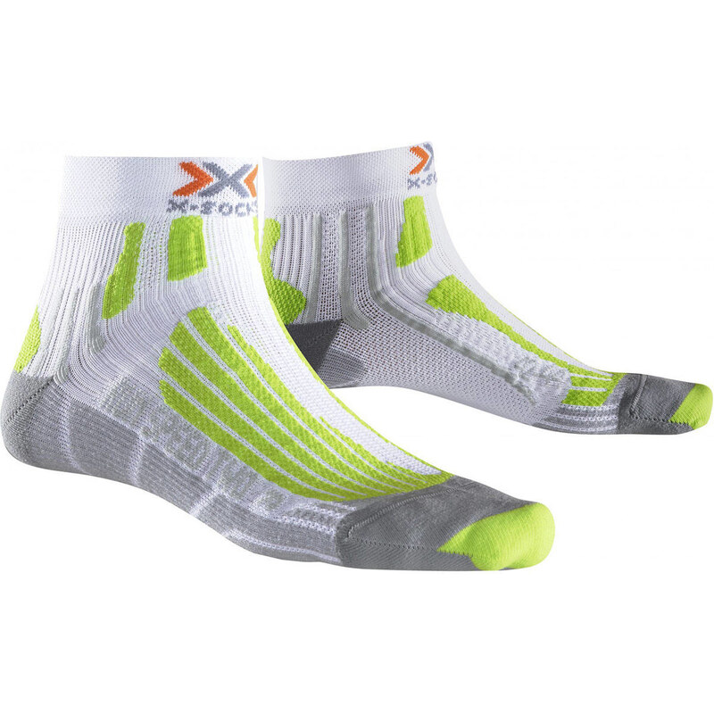 X-Socks: Laufsocken Run Speed Two - weiß/grün, weiss, verfügbar in Größe 35-38,39-41,42-44,45-47