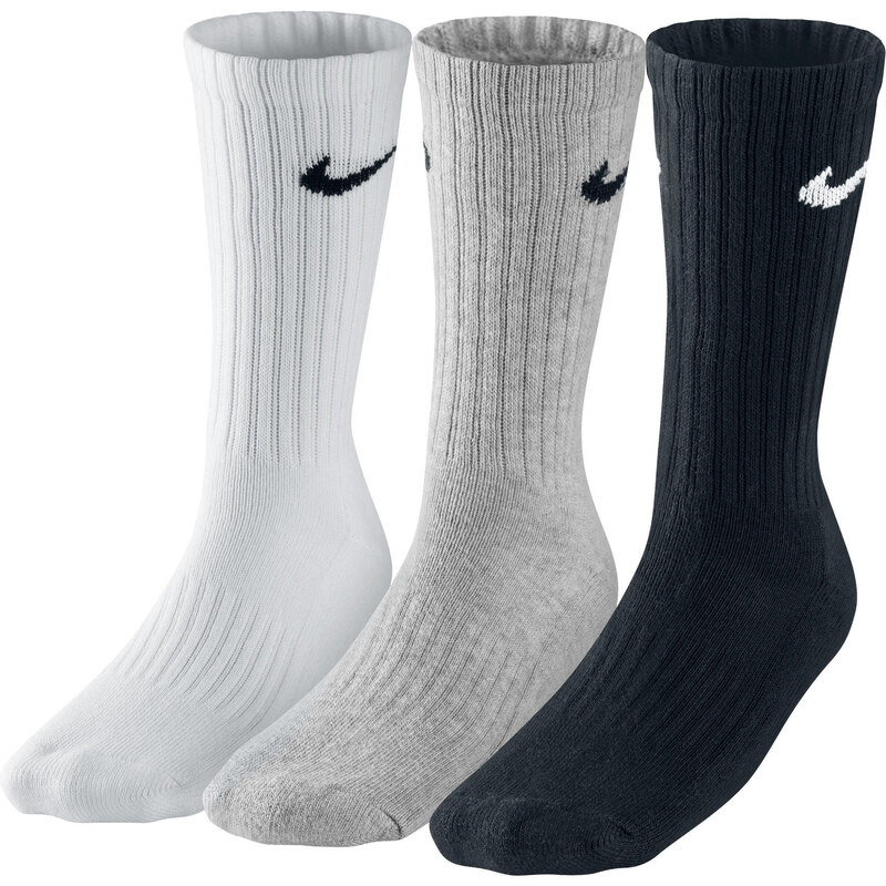 Nike Herren Sportsocken Value Cotton Crew 3er Pack, verfügbar in Größe S