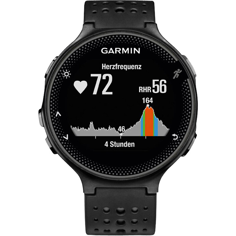 Garmin: Herzfrequenz-/GPS-Uhr Forerunner 235 WHR schwarz/grau, schwarz/grau