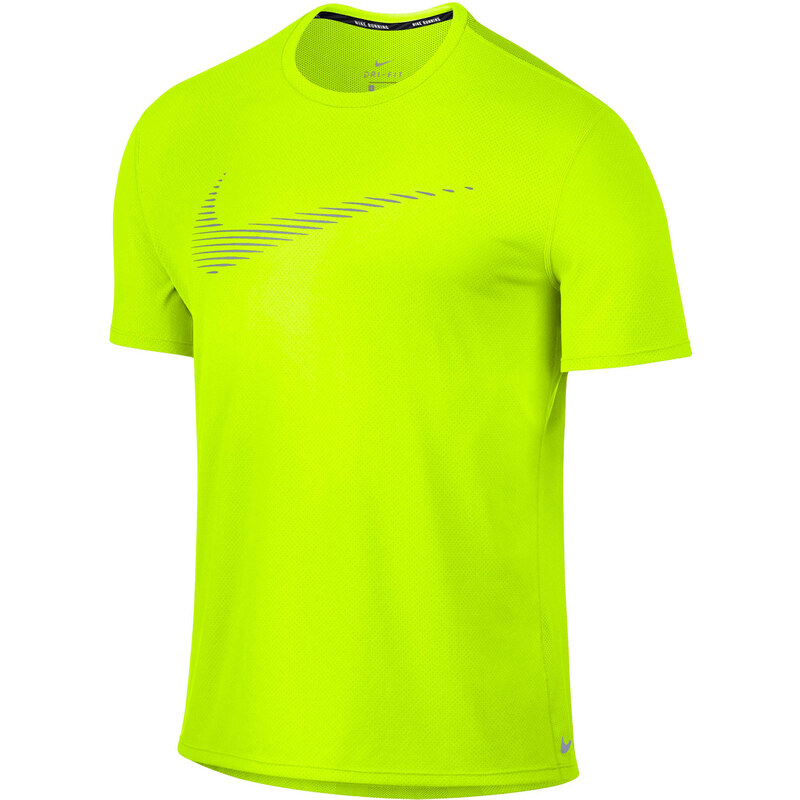 Nike Herren Laufshirt Dry Contour Tee GPX neongelb