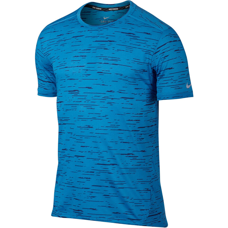Nike Herren Laufshirt Tailwind Tee printed hellblau, hellblau, verfügbar in Größe L