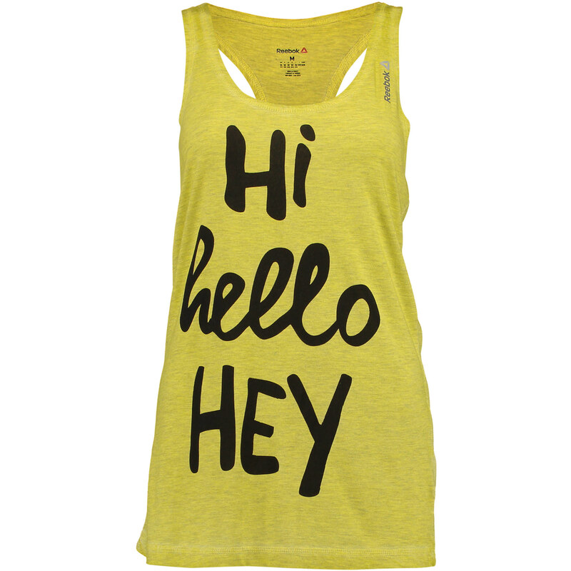 Reebok: Damen Tanktop Hi Hello Hey, gelb, verfügbar in Größe M