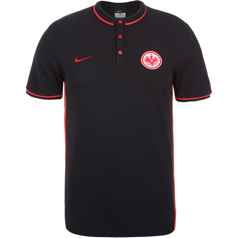 Nike Herren Polo-Shirt Eintracht Frankfurt, schwarz, verfügbar in Größe S,M
