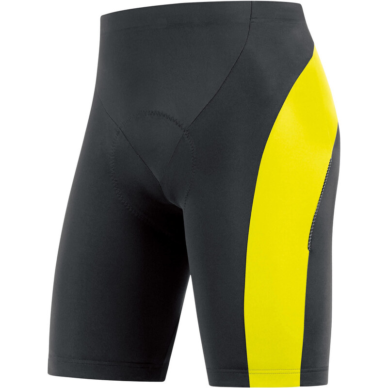 Gore Bike Wear: Herren Radtights Element kurz , schwarz/gelb, verfügbar in Größe S