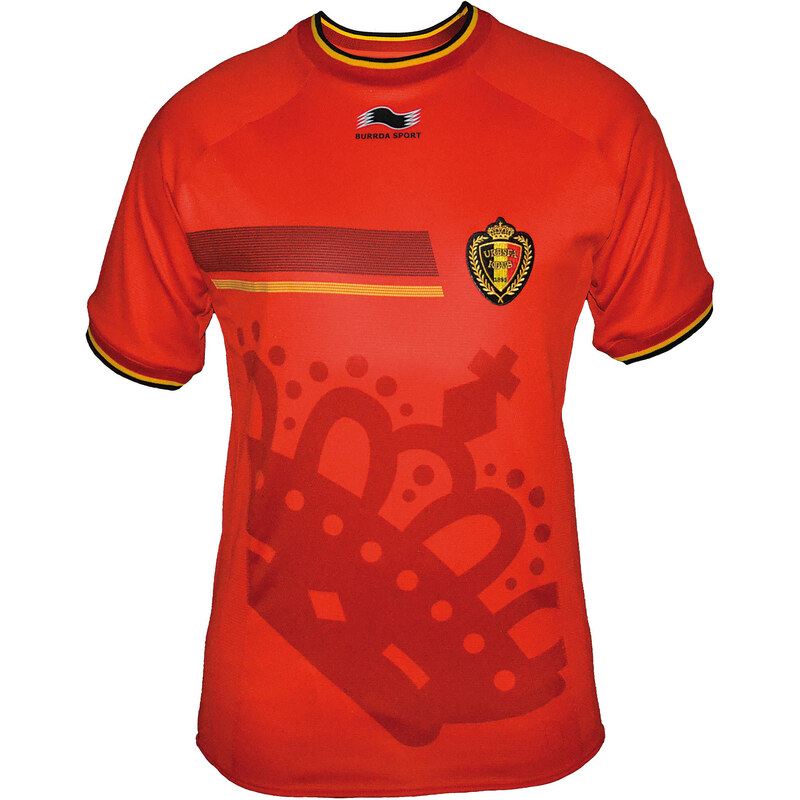 Burrda Sport: Herren Fußball Home Trikot Belgien WM 2014, rot, verfügbar in Größe XXL