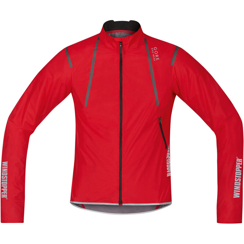Gore Bike Wear: Herren Windjacke Oxygen Windstopper Active Shell Light Jacke, rot, verfügbar in Größe M,L,XL