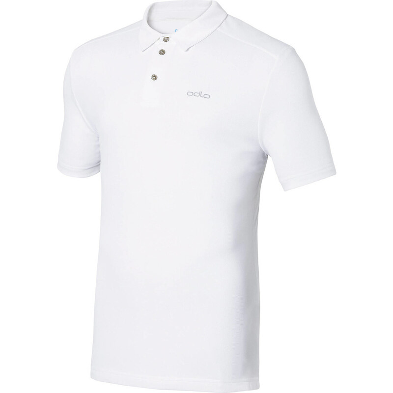 Odlo: Herren Outdoor-Shirt / Polo-Shirt S/S Peter, weiss, verfügbar in Größe S