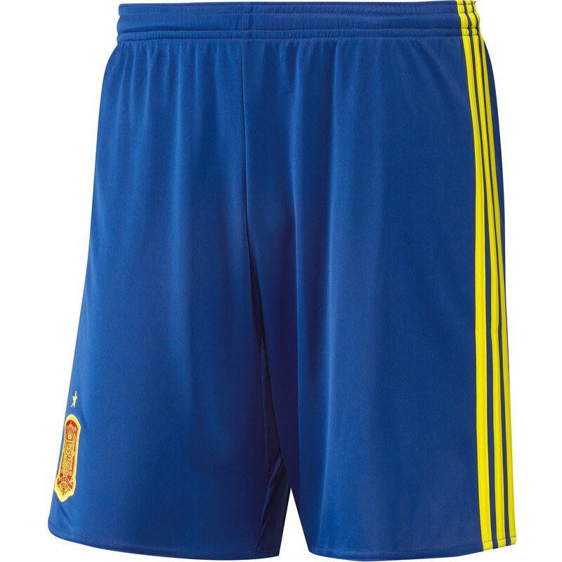 adidas Performance: Herren Fußballshorts Home Shorts Spanien EM 2016, blau / gelb, verfügbar in Größe M,S,L,XL