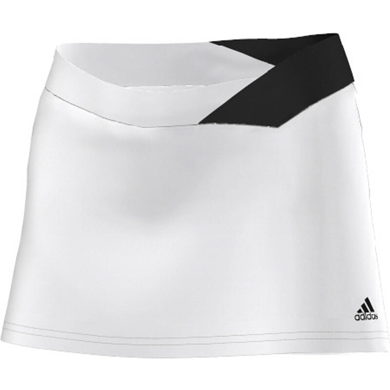 adidas Performance: Damen Tennisrock mit Innenhose Response Skort, weiss / schwarz, verfügbar in Größe XS,XL,L