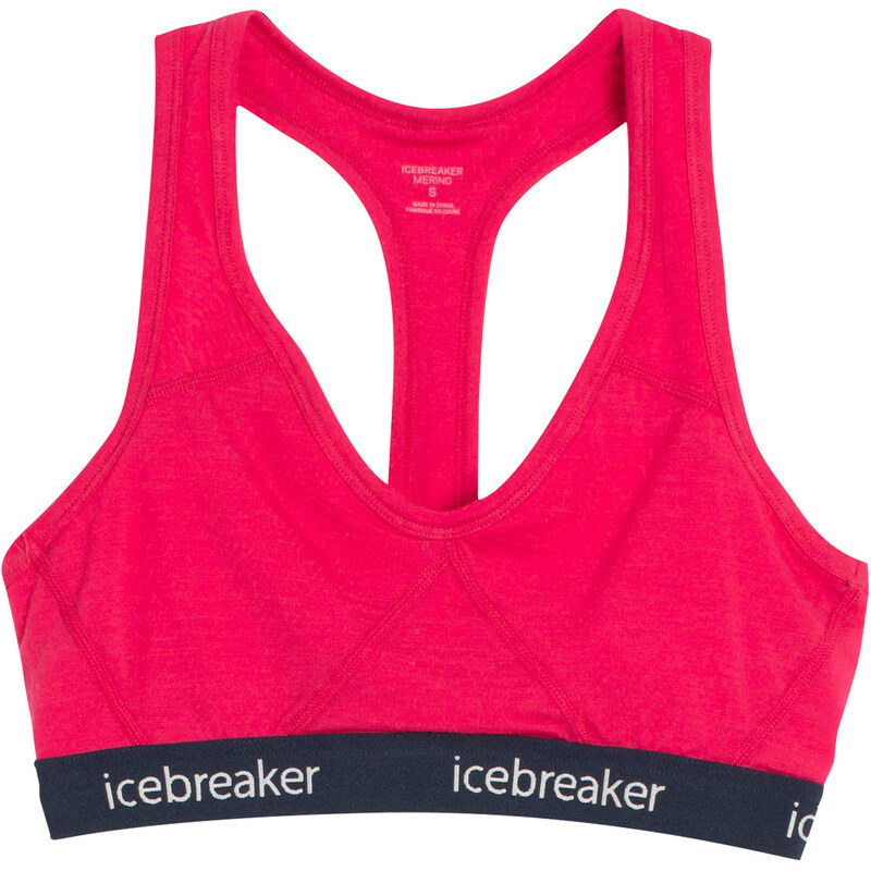 Icebreaker: Damen Sport-BH / Bustier Women´s Sprite Racerback Bra, pink, verfügbar in Größe XS
