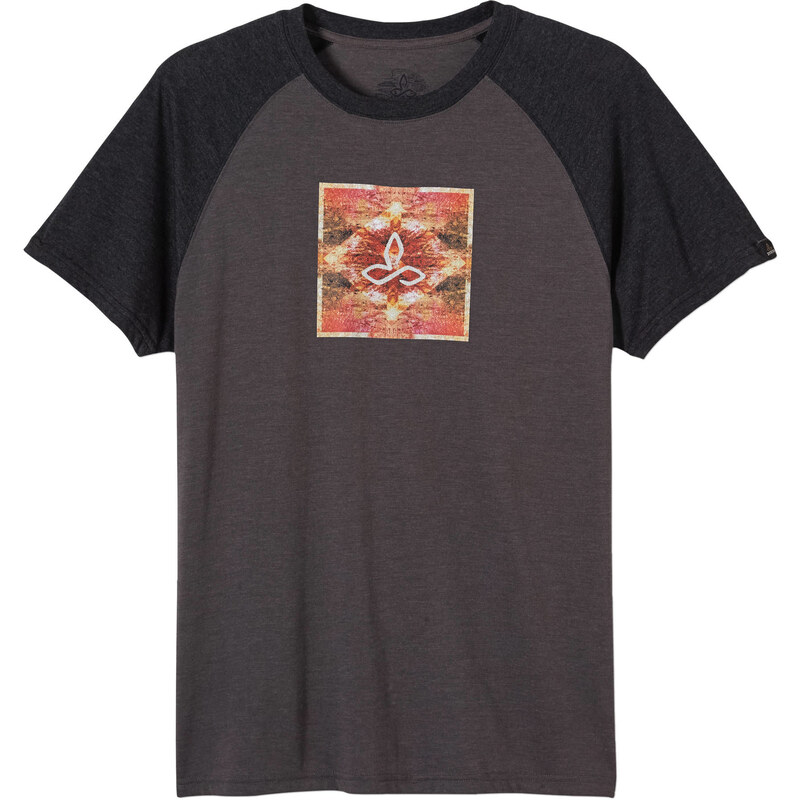 prAna: Herren T-Shirt / Klettershirt Red Zock Zen, dunkelgrau, verfügbar in Größe XL