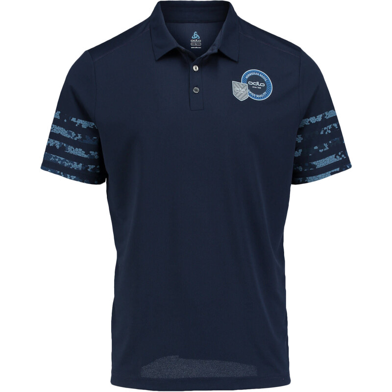 Odlo: Herren Polo-Shirt / Outdoor-Shirt Polo Shirt S/S Just One Primavera, marine, verfügbar in Größe S