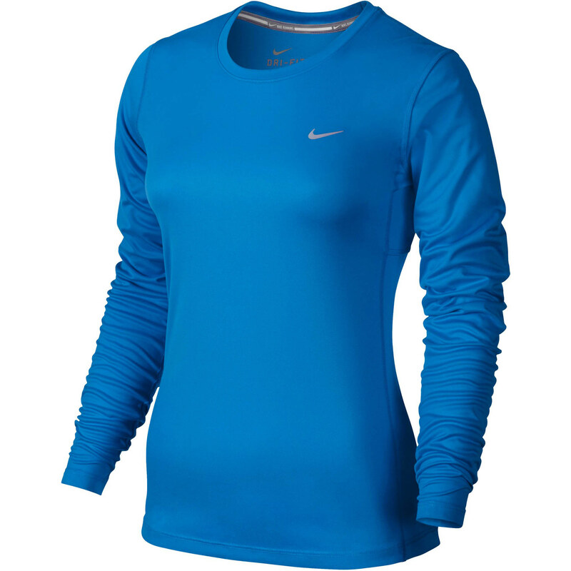 Nike Damen Laufshirt Miler Langarm blau