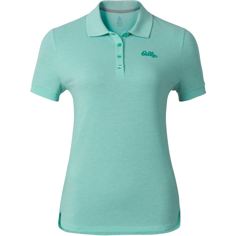 Odlo: Damen Outdoor-Shirt / Polo-Shirt S/S Trim, pinie, verfügbar in Größe XS,S