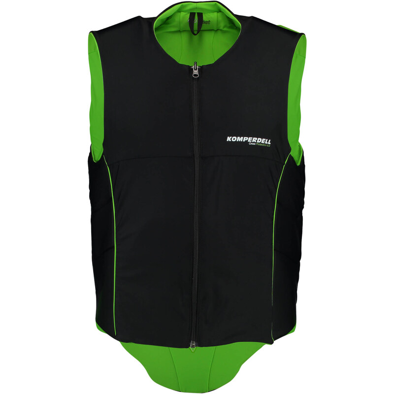 Komperdell: Herren Protektorenweste Pro Vest, schwarz/grün, verfügbar in Größe S,XL,L
