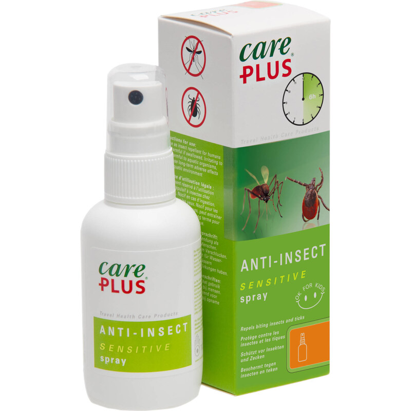 Care Plus: entspr. 18,25 Euro/100ml - Verpackung: 60ml - Insektenspray OHNE DEET speziell für Kinder