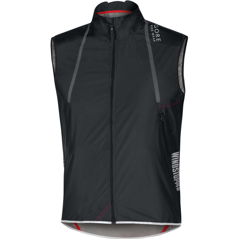Gore Bike Wear: Herren Weste Oxygen Windstopper Active Shell Light Vest, schwarz, verfügbar in Größe M,L