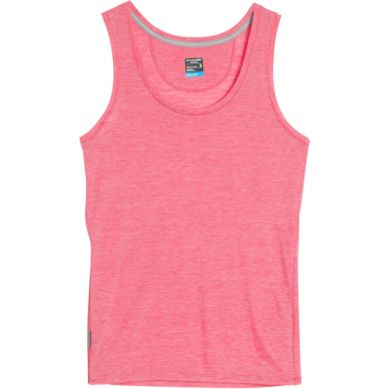 Icebreaker: Damen Funktionsshirt / T-Shirt Wmns Sphere Tank Stripe - ärmellos, rot, verfügbar in Größe XS