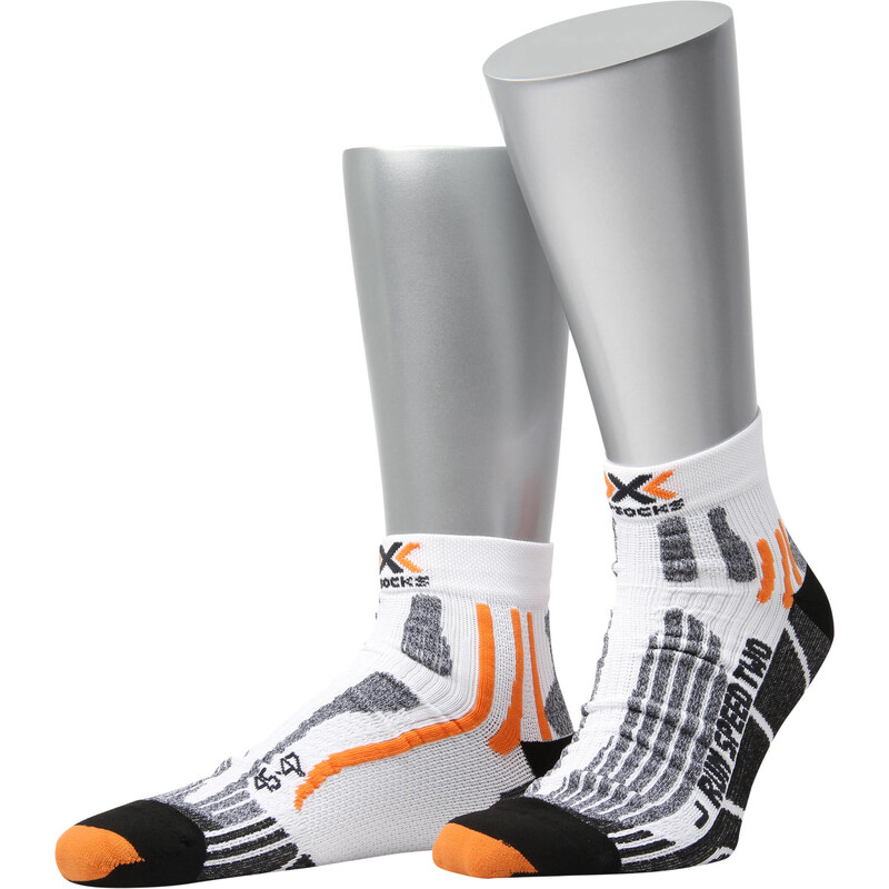 X-Socks: Herren Laufsocken Running Speed Two, weiss, verfügbar in Größe 42-44,45-47,39-41,35-38