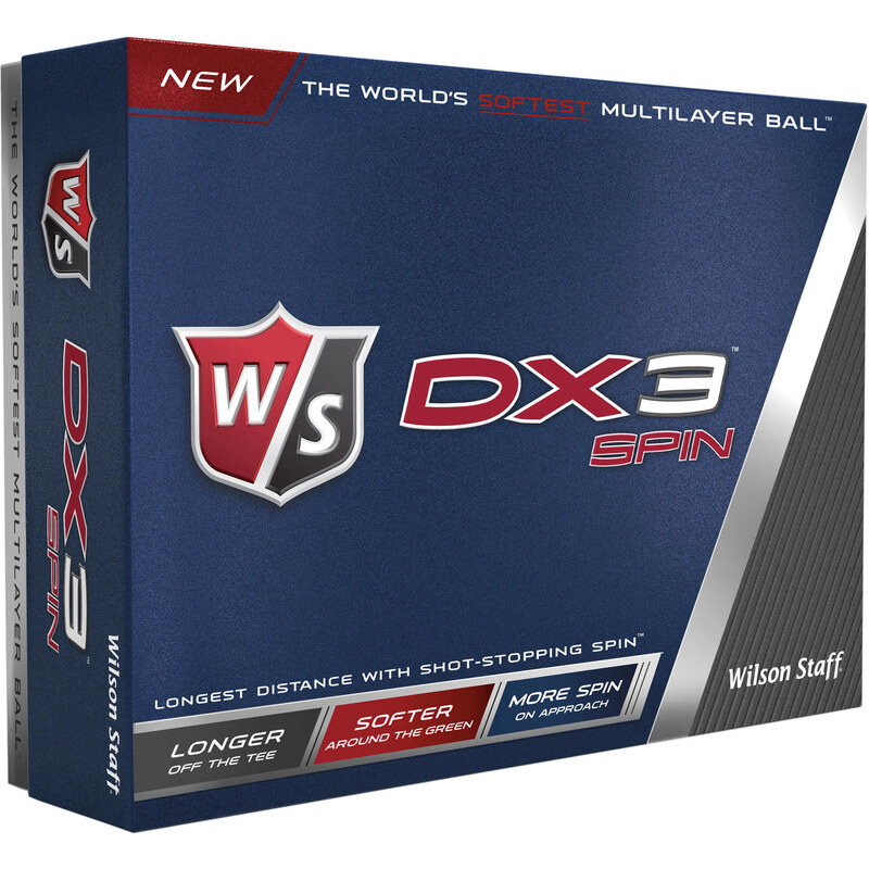 Wilson: Golfbälle WS DX3 Spin white - 12 Stück