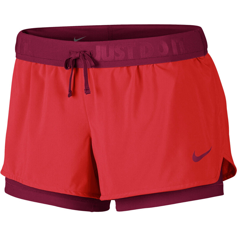 Nike Damen Trainingsshorts Full Flex 2-in-1 2.0, rot, verfügbar in Größe XS