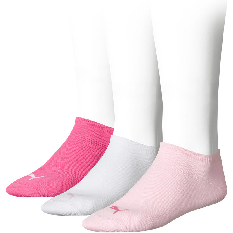Puma: Sportsocken / Füßlinge Invisible - 3 Paar, pink, verfügbar in Größe 35-38,39-42