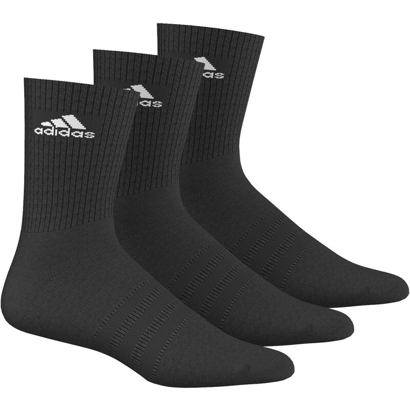adidas Performance: Socken 3S Performance Crew HC - 3 Paar, schwarz, verfügbar in Größe 35-38,39-42