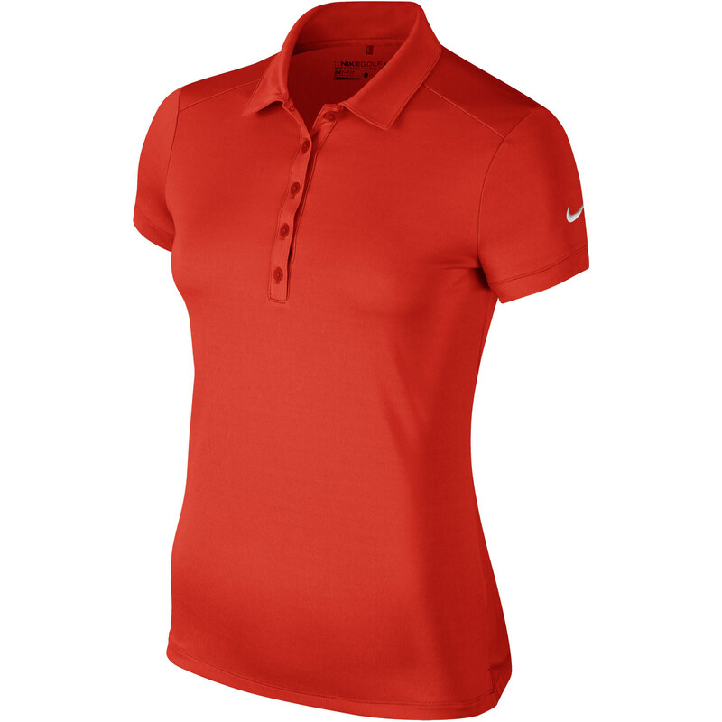 NIKE GOLF: Damen Polo-Shirt Victory Solid Polo Kurzarm, rot, verfügbar in Größe XS