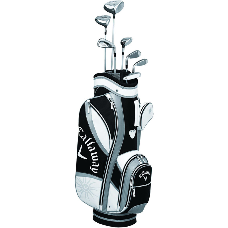 Callaway: Damen Golf Einsteigerset Solaire Gems 8-Piece Complete Set, schwarz, verfügbar in Größe 8E